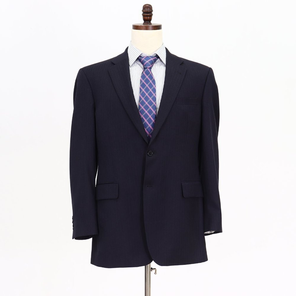 Jos. A. Bank 42L Navy HB 2-Button Sport Coat Blazer Jacket O885